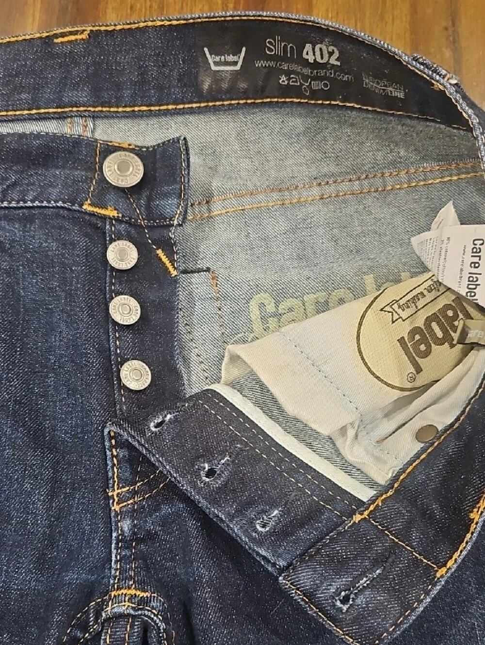 Care Label Slim 402 Selvedge Denim Jeans